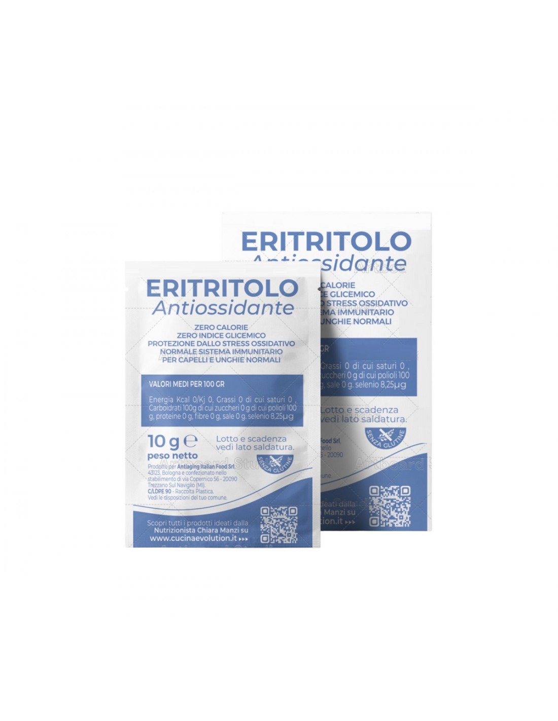 10 Bustine di Eritritolo Antiossidante con Selenio